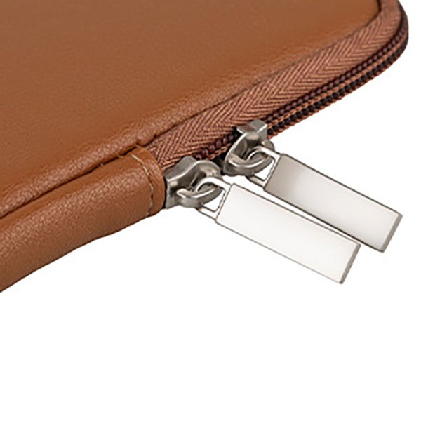 brown leather laptop sleeve