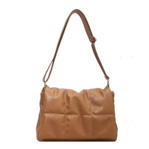 Custom pu leather messenger bag womens shoulder