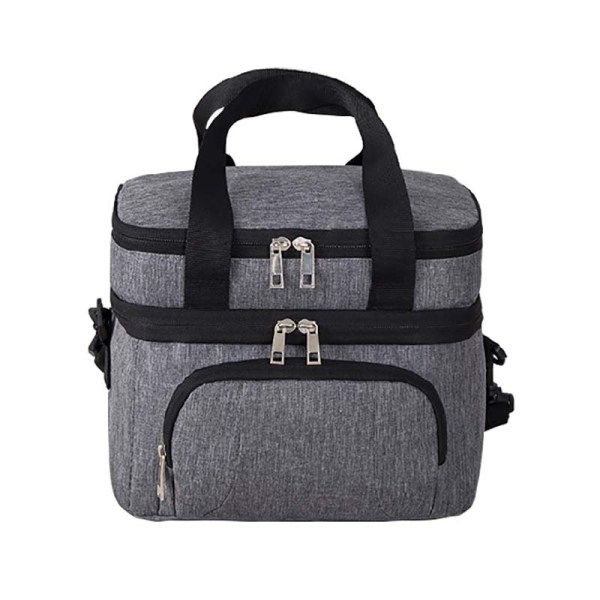 Custom double layer lunch cooler bag