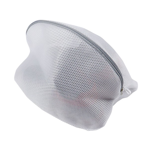 White mesh zipper bag