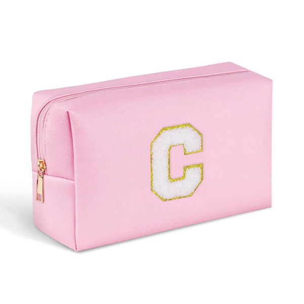 monogrammed cosmetic storage bag