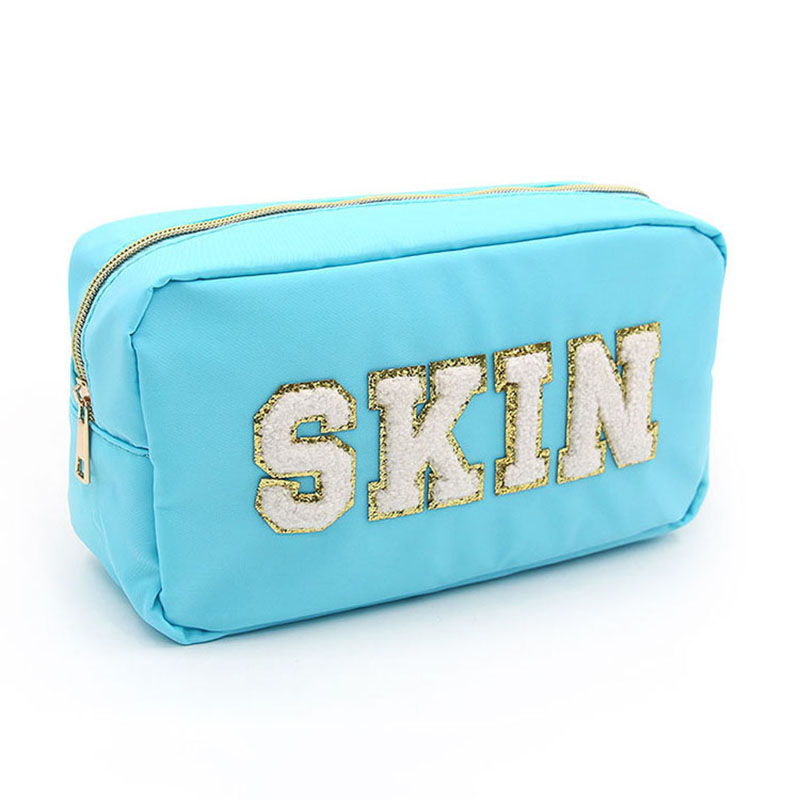 Wholesale square small monogrammed makeup bag