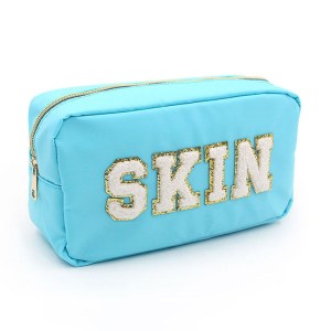 Wholesale square small monogrammed makeup bag