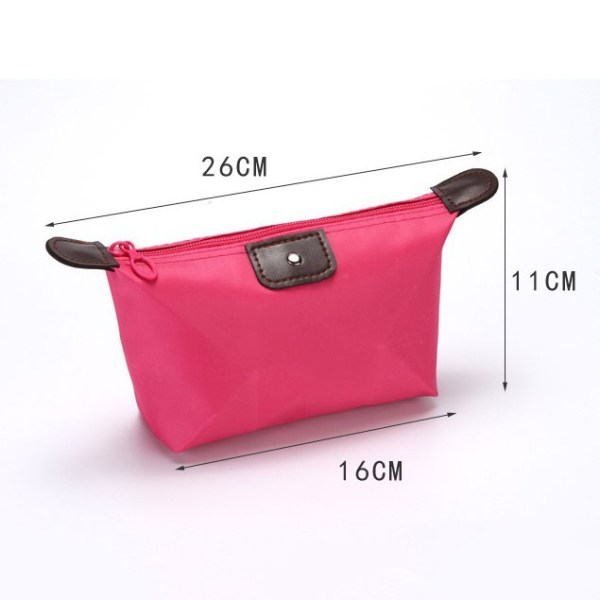 Foldable nylon cosmetic bag