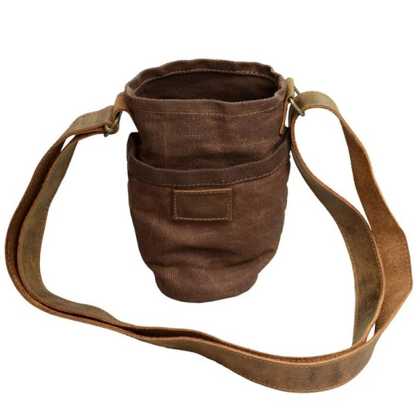 Water bottle canvas storage bag