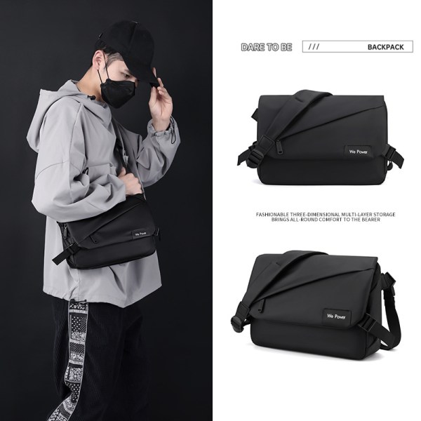 nylon messenger bag mens