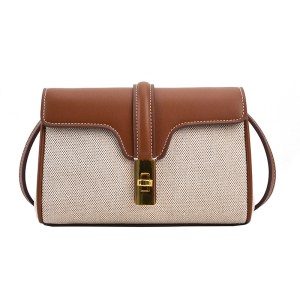 Women's small faux leather shoulder bag custom