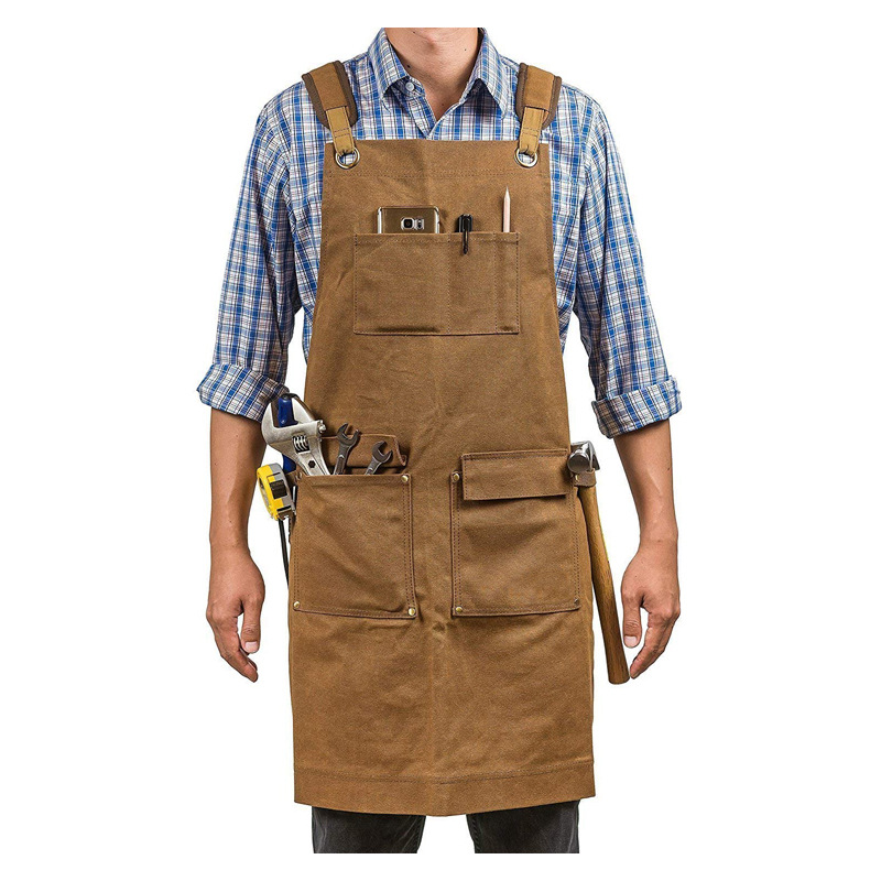 leather workshop apron
