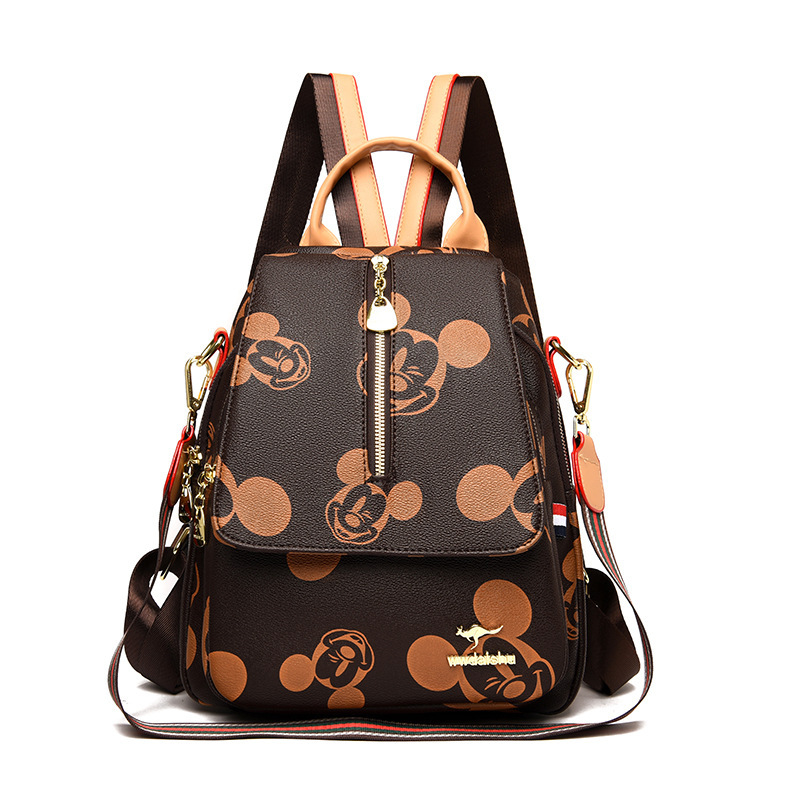 Designer pu leather backpack womens china factory