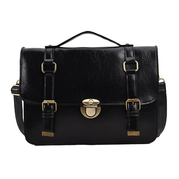 black messenger bag