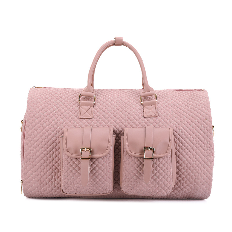 Women 36-55L polyester pink duffel bag wholesale