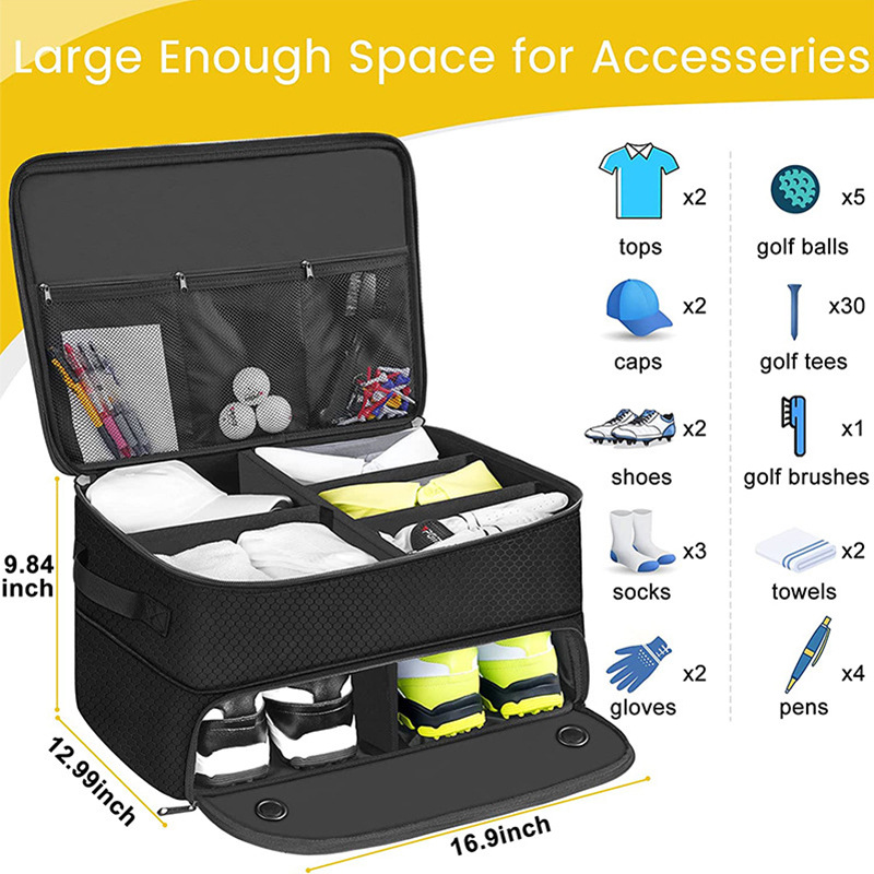 multiple shoe travel bag