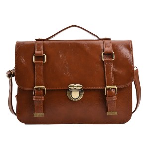 pu leather messenger bag