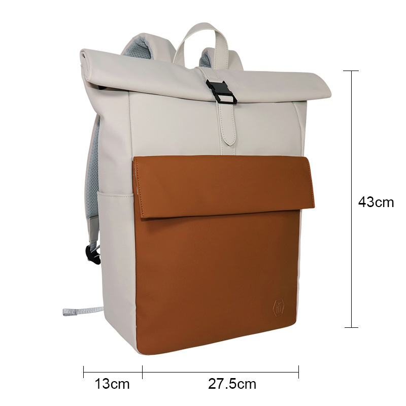 school laptop backpack pu leather