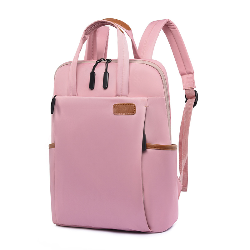 custom pink laptop backpack