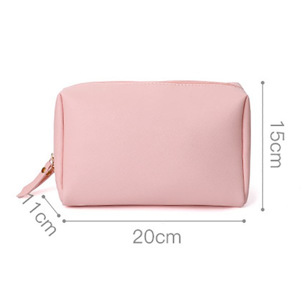 pink makeup bag size