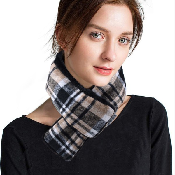 Plush fabric rechargeable heated scarf custom