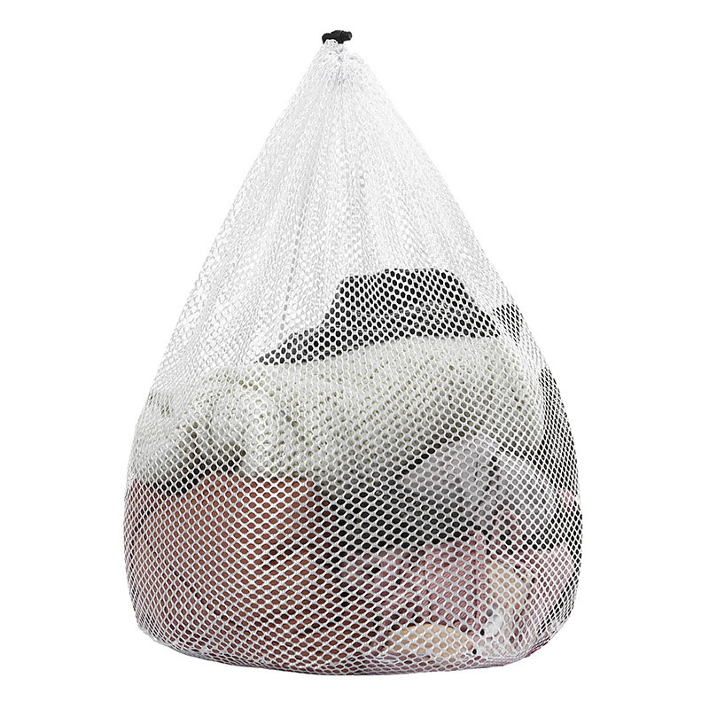 Custom drawstring mesh polyester laundry bag