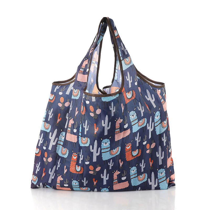 Foldable portable polyester tote bag wholesale