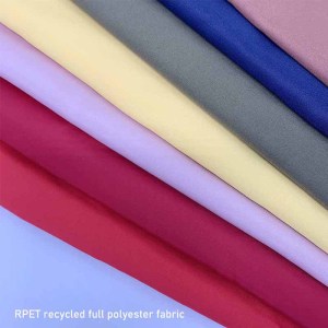 RPET recycled full polyester fabric