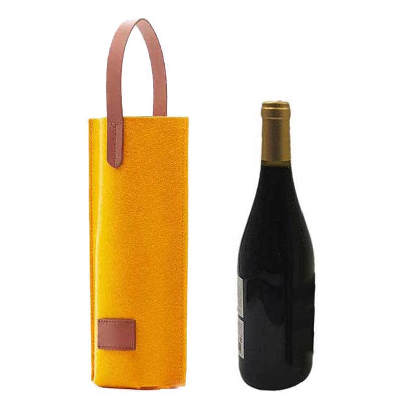 felt wine bottle bags