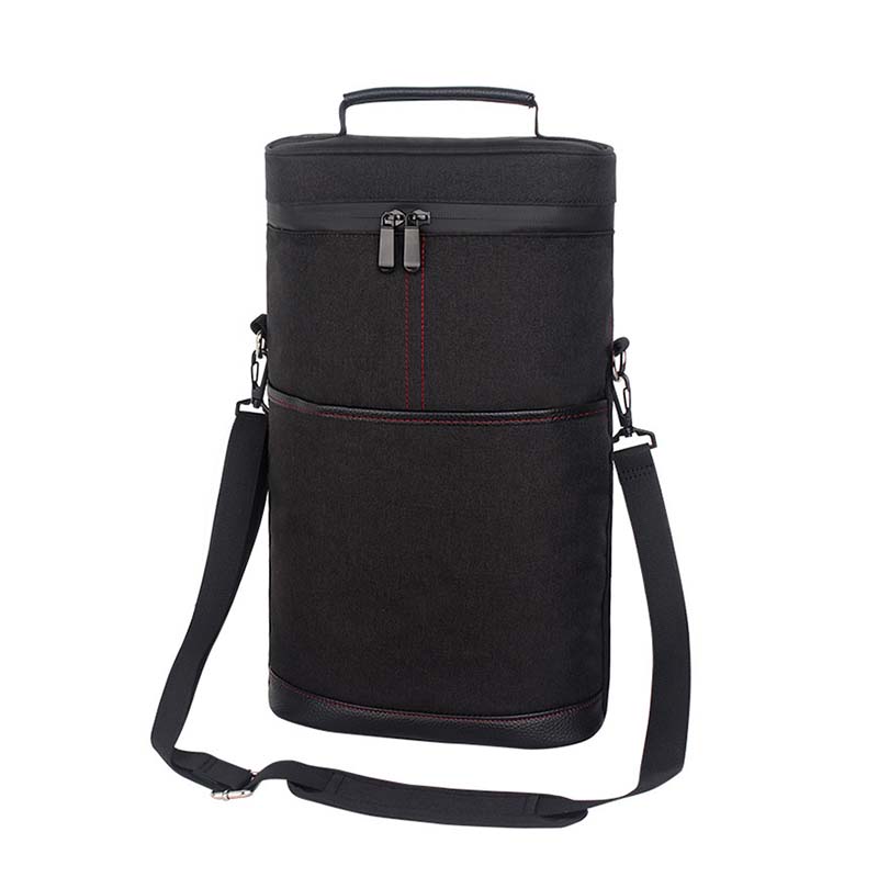 Portable drum black wine cooler bag supplies