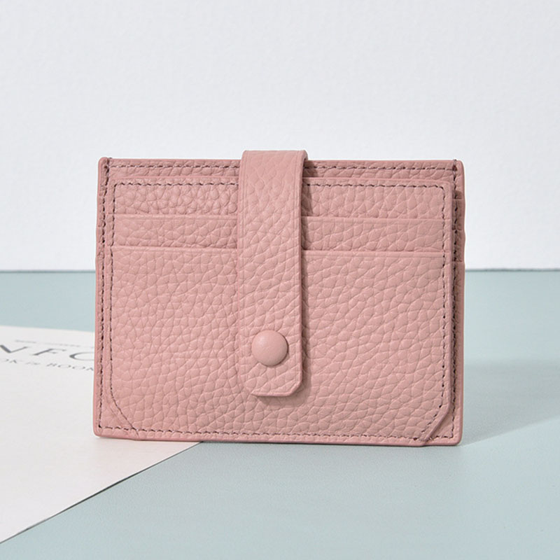 Ultra thin leather womens card holder wholesale